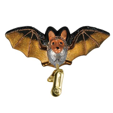 Bat Clip On Ornament Ornaments For Halloween Trees Glass