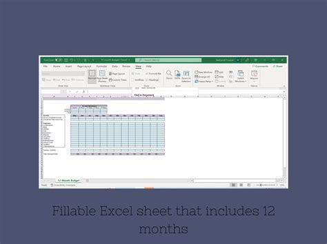 12 Month Excel Budget Spreadsheet Excel Spreadsheet Budget Spreadsheet