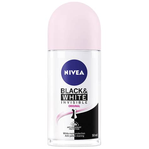 Nivea Black And White Invisible Antiperspirant 50ml Deodorant Bandm