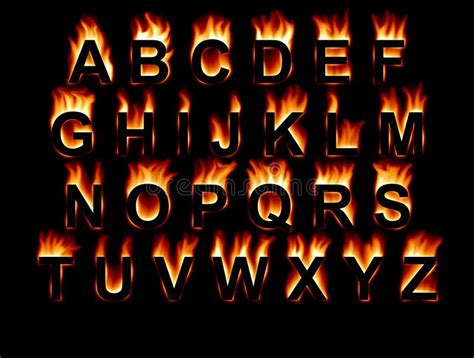 Fire Font Fiery Letters On A Black Background Affiliate Fiery