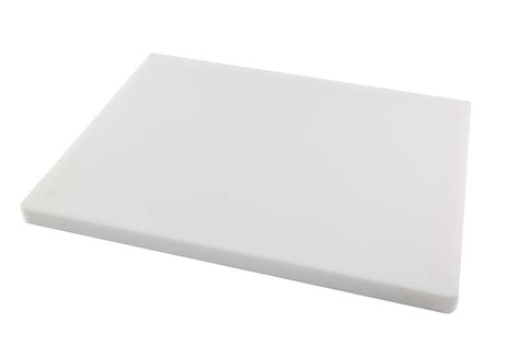 Kitchen Tool Polyethylene White Cutting Board 18 X 12 Solid Plastic