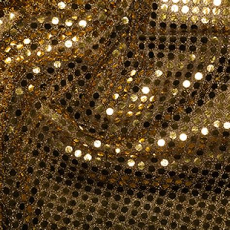Goldblack 6mm Sequin Fabric Shiny Sparkly Material 44 112cm