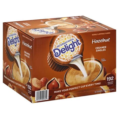 International Delight Hazelnut Coffee Creamer Singles 84 Fl Oz From