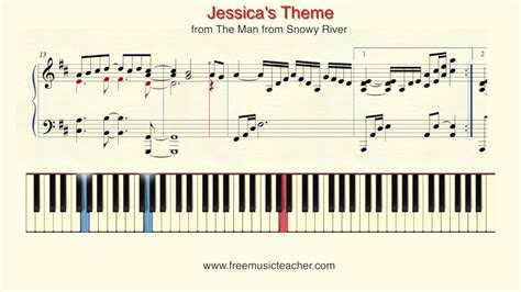 How to tune a piano (step by step). How To Play Piano: Jessica's Theme from The Man from Snowy ...