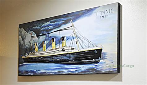 RMS TITANIC OCEAN Liner D Metal Model Painting White Star Line Cruise Ship PicClick
