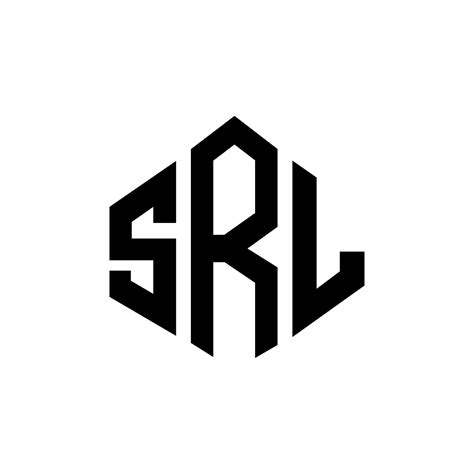 Diseño De Logotipo De Letra Srl Con Forma De Polígono Srl Polígono Y