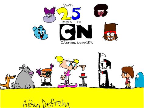 Happy 25 Years Cartoon Network By Aidandefrehn On Deviantart