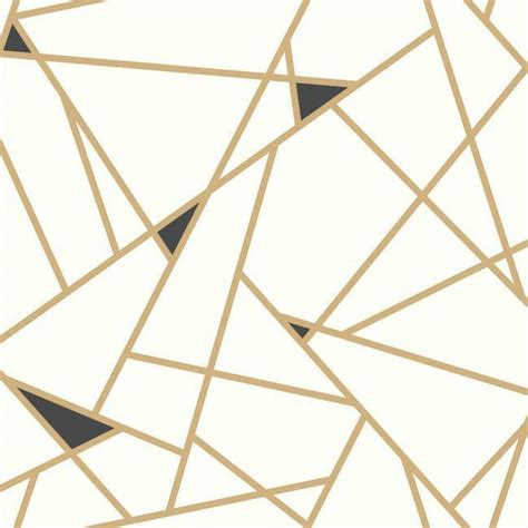 Prismatic Wallpaper In Gold And Black Design By York