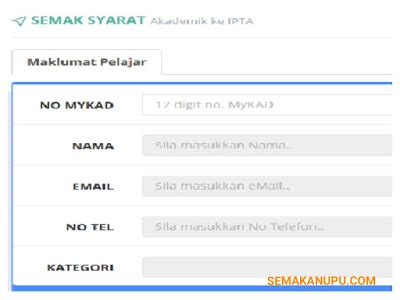 Semaksyarat.info has about 210 daily pageviews, and it's ranked 1,780,056 in the world. Semakan Syarat Kelayakan Permohonan UPU - SEMAKAN UPU