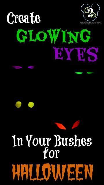 Create Glowing Eyes In Your Bushes For Halloween