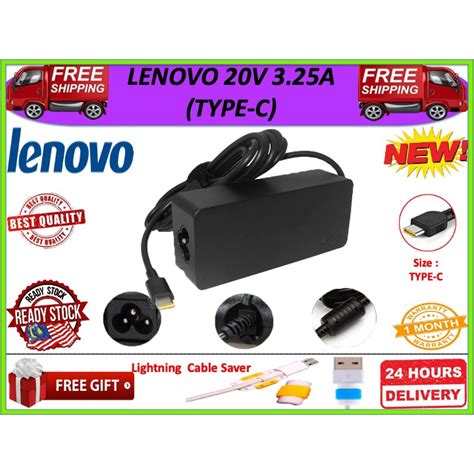 Lenovo 65w 20v 325a Usb Usb Type C For Yoga 720 720 13ikb80x6 730