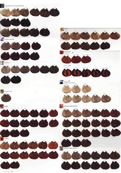 Loreal Excellence Hair Color Chart 2023