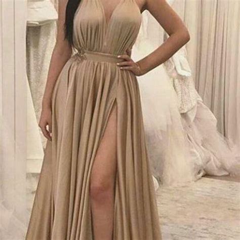 Sexy Halter Backless Long Prom Dresses With Split Side Evening Dresses B1320 On Luulla