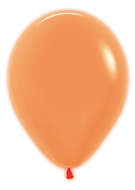 Neon Orange Latex Party Balloons Pack 50