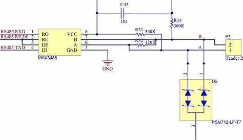 RS485 module circuit schematic | Download Scientific Diagram
