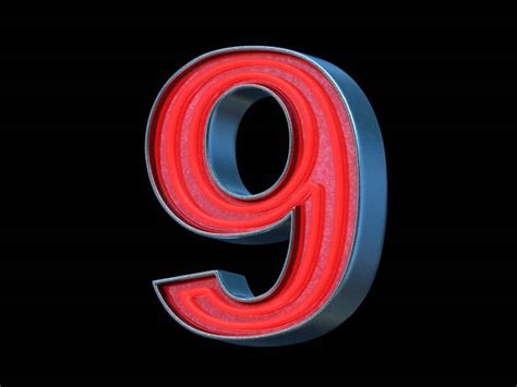 Best 3d Illuminated Number 9 Stock Photos Pictures And Royalty Free