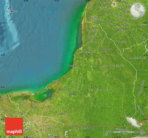 Satellite Map Of Campeche