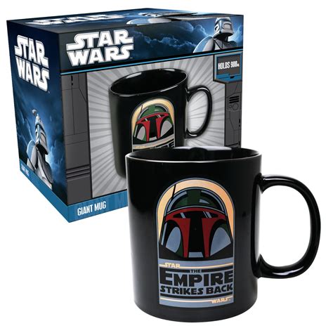 New Giant Star Wars Boba Fett Mug Tea Coffee Cup Novelty Logo Empire