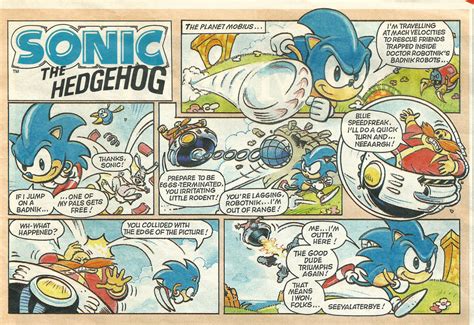 Sonic The Hedgehog Comic Strip Sonic News Network Fandom