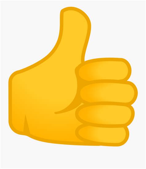 Symbol Emoji Thumbs Up Icon Free Transparent Clipart Clipartkey