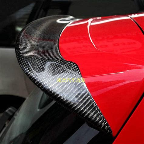 Carbon Fiber Car Rear Roof Spoiler Boot Lip Wings For Volkswagen Vw