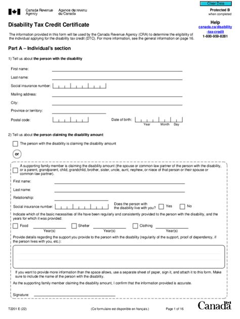 2022 2024 Form Canada T2201 E Fill Online Printable Fillable Blank