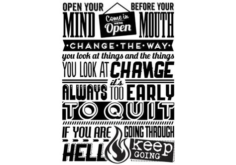I love to pick out a favorite image and transfer it to a pillow or a tote bag for the market or to carry the kid's library books in. Black and White Inspirational Vector - Download Free ...