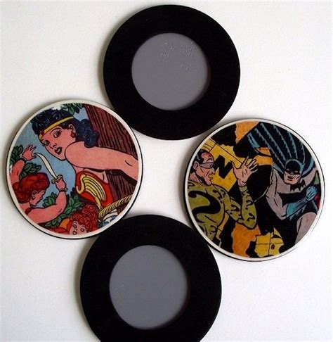 Comic Book Coasters Fathers Day Diy Diy Coasters Diy Fathers Day