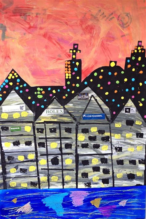 Marymaking Mixed Media Cityscape Collages Cityscape Art Art Lessons
