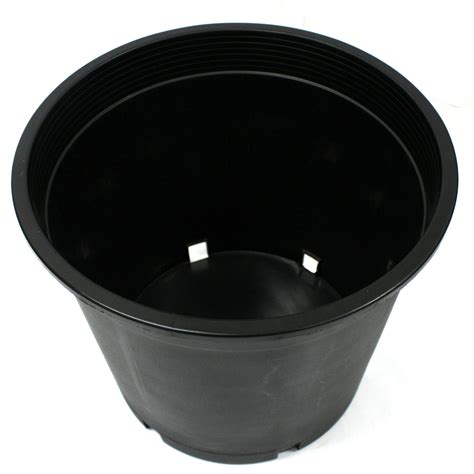 40 Pots Of 5 Gallon Black Plastic Plant Nursery Pot Container Grow