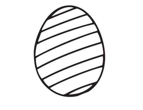 Blank Easter Egg Coloring Page