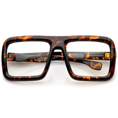 Oversize Bold Thick Frame Clear Lens Square Eyeglasses 58mm Sunglasses Funky Glasses Glasses