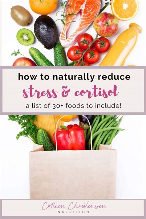 30 Foods To Lower Cortisol And Stress Colleen Christensen Nutrition