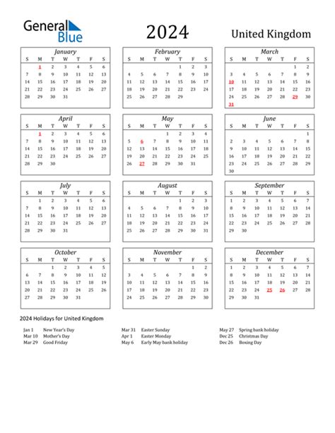 Free 2024 Calendar 2024 Printable With Holidays 2024 Calendar Printable