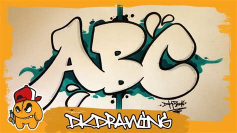 Graffiti Alphabet Tutorial How To Draw Graffiti Bubble Letters A To C YouTube
