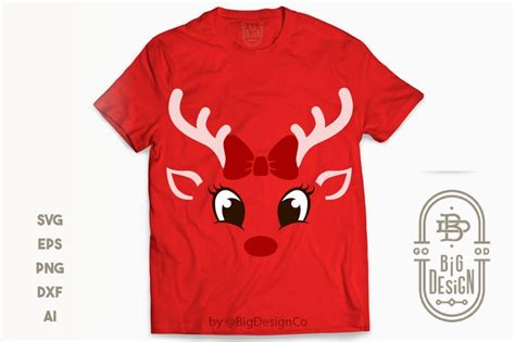 Girl Reindeer SVG Cute Reindeer SVG Reindeer Face Svg | Etsy | Raindeer crafts, Reindeer face ...