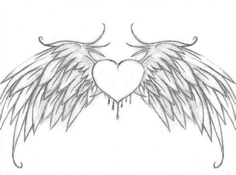 Beautiful Winged Heart Cool Heart Drawings Heart Drawing Wings Art