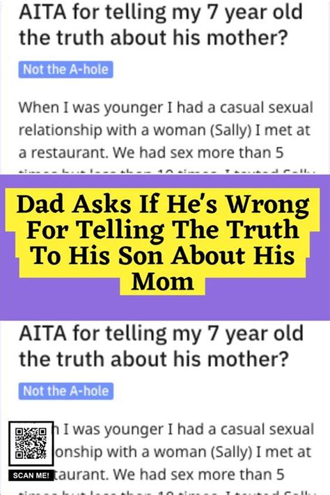 dad asks if he s wrong for telling the truth to his son about his mom artofit