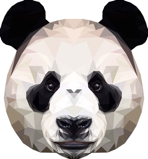 Panda Polygon Art By Peachandguava On Deviantart