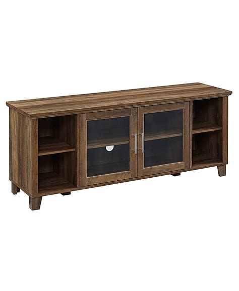 Best Buy Walker Edison Rustic Farmhouse Columbus Tv Stand Cabinet For