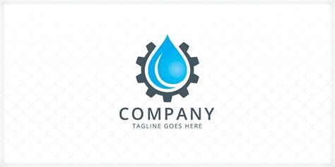 Maybe you would like to learn more about one of these? Water droplet and Gear - Plumbing Logo by Zixlo | Codester