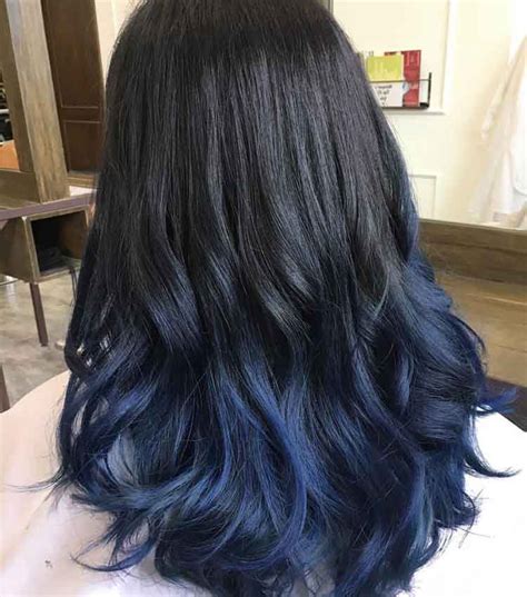√ 32+ Model Warna Rambut Blue Black (CAT, SEMIR, PEWARNA, TONING)