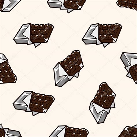 Chocolate Cartoon Seamless Pattern Background — Stock Vector © Mocoo2003 73679241