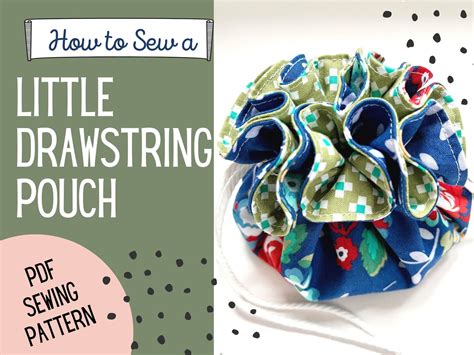 How To Sew A Small Drawstring Travel Pouch — Pin Cut Sew Studio
