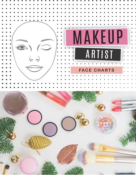 Makeup Artist Face Charts Practice Makeup Sheets Blank Workbook