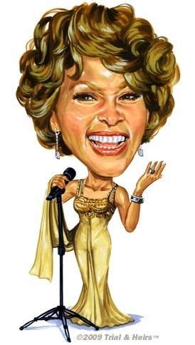 Whitney Houston | Celebrity caricatures, Celebrity art, Goofy face