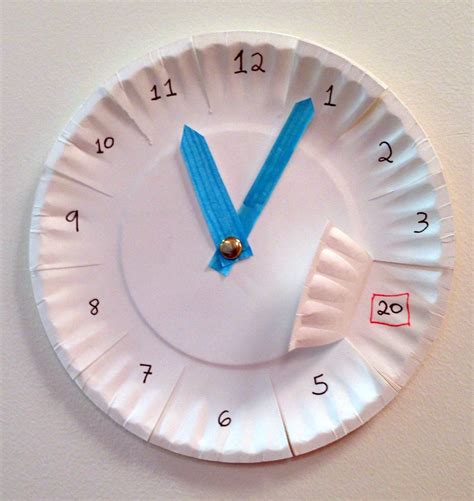Paper Plate Clock Teaching Clock Teaching Time Teaching Tools