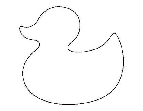 Rubber Duck Pattern Use The Printable Outline For Crafts Creating