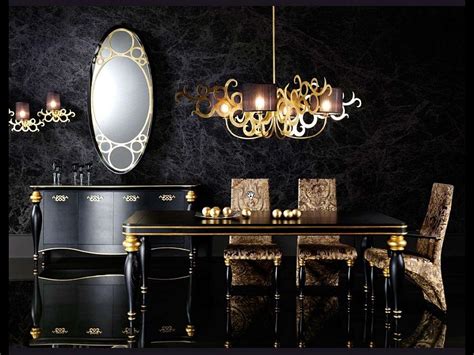 Living room decorating ideas with black leather sofa / furniture. 15 Refined Decorating Ideas in Glittering Black and Gold