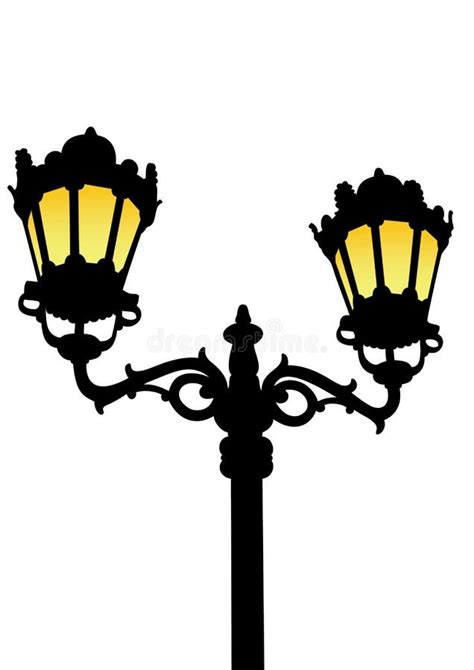 Antique Street Lamp Stock Vector Illustration Of Lantern 30859061